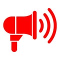 Speaker, megaphone icon - vector